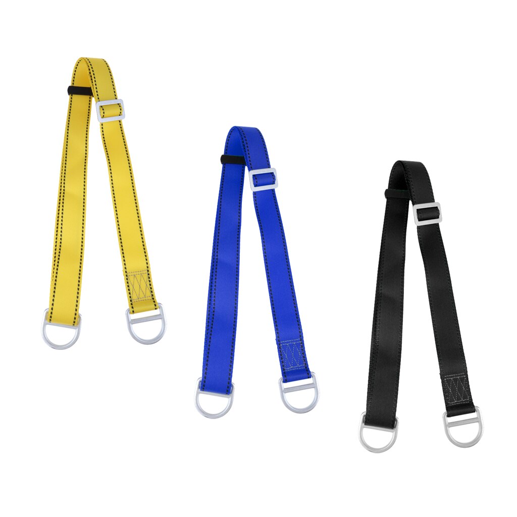 Webbing Sling Strap Cord with Carabiner for Rock Climbing Tree Surgery Rigging for Outdoor Climbing