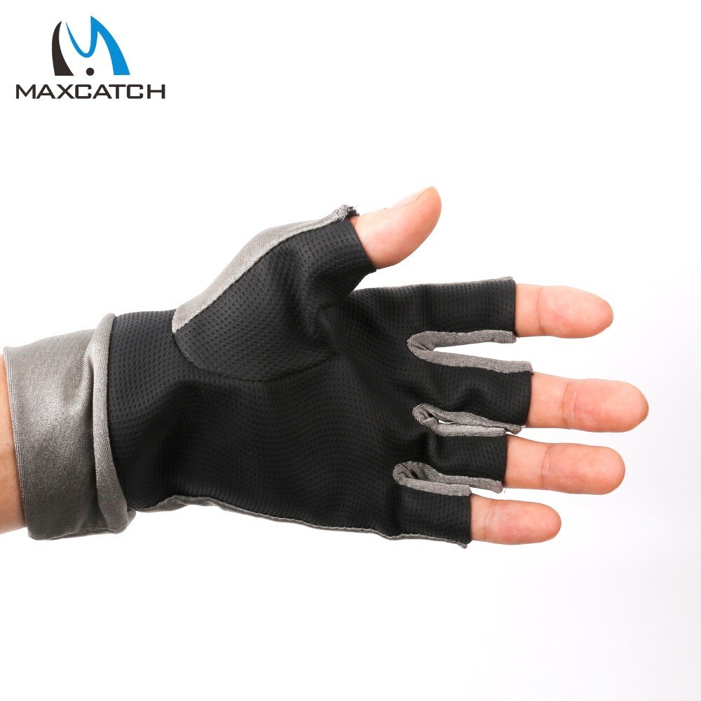 Maximumcatch One Pair Anti-UV Fingerless Fly Fishing Gloves Outdoor Fishing Gloves