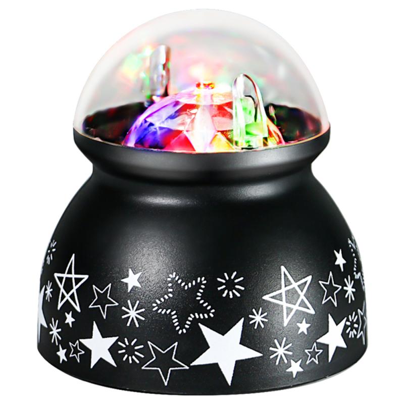 Starry Sky Ocean Projector Night Light USB LED Night Light Ocean Wave Projection Lamp Christmas Brithday Party Child: Black