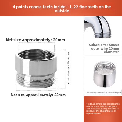 16 18 20 22 24mm G3/4 G1/2 To M22 Connectors Kitchen Aerator Bubbler Water Purifier Adapter Faucet Extend Length Adapters: MULTI