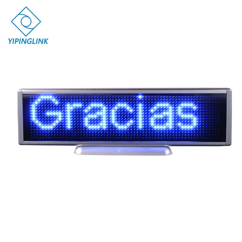 Blutooth Desktop Led Display Draadloze Draagbare Mini Led Display 16*64 Met App Reclame Scrolling Led Display Bericht Teken