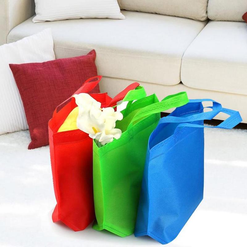 6 Color Reusable Eco Nonwoven Shopping Bag Foldable Grocery Handbag bag Capacity Tote Storage Bag High Casual P6Q0