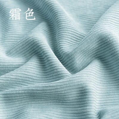Tissu velours côtelé uni, 50x150cm, rayures en relief, vêtements de bricolage, Textiles de maison, matériaux de couture: light blue
