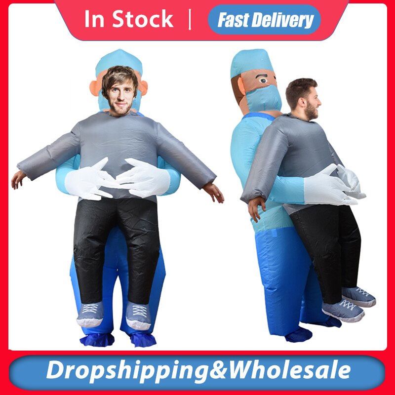 Quarantine Doctors Inflatable Funny Stage Constumes Halloween And Christmas Stage Performance Props In Stock