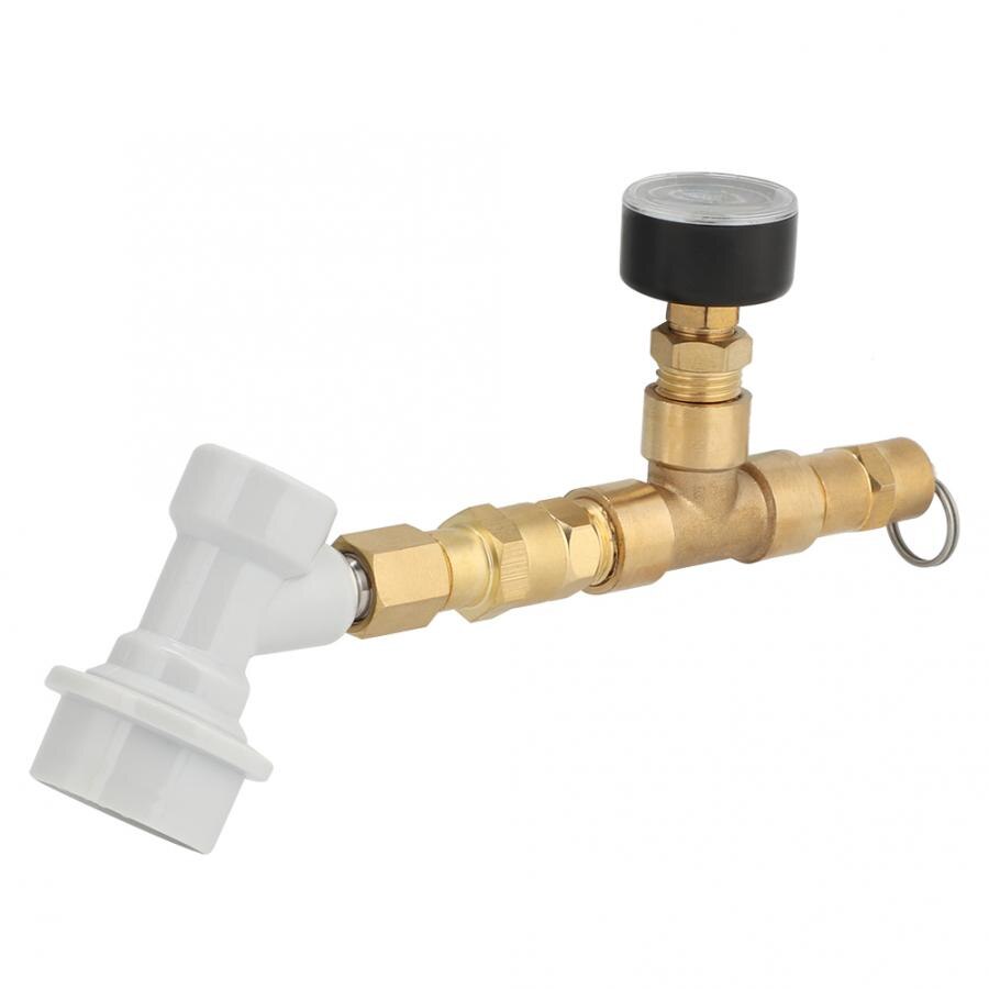 Válvula de manómetro de con conector, accesorios para equipos de elaboración de cerveza, regulador de Gas