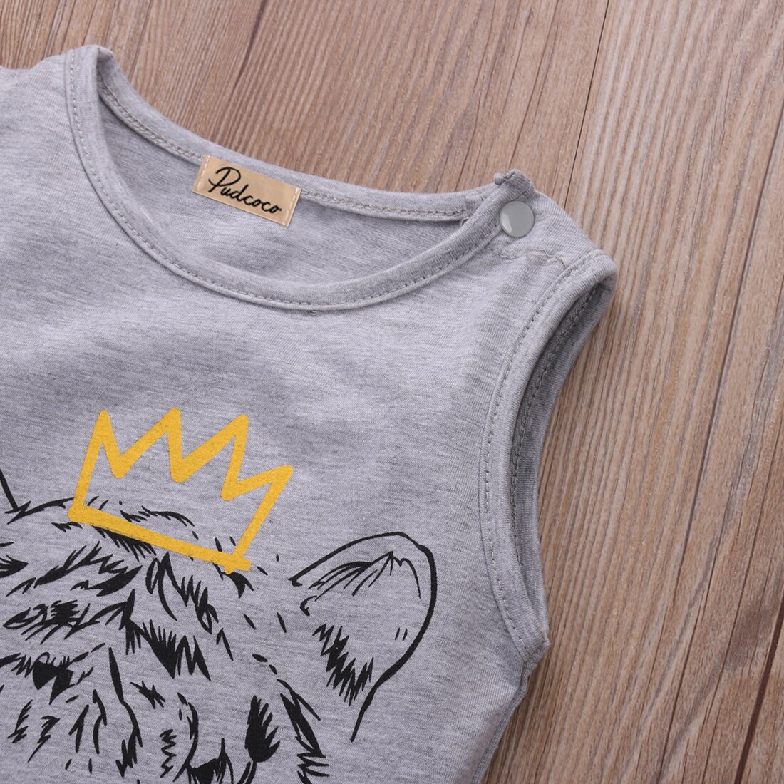 Neue Baumwolle Neugeborenen Baby Jungen Kleidung Tiger Gedruckt Baby Spielanzug-overall Overall Hülse Sommer Baby Jungen Strampler