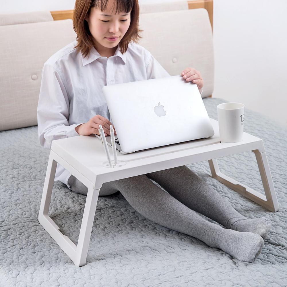 Foldable Portable Laptop Bed Table Stand Rack Computer Reading Kids Study Table Small Table Anti-Skid Table Home Furniture