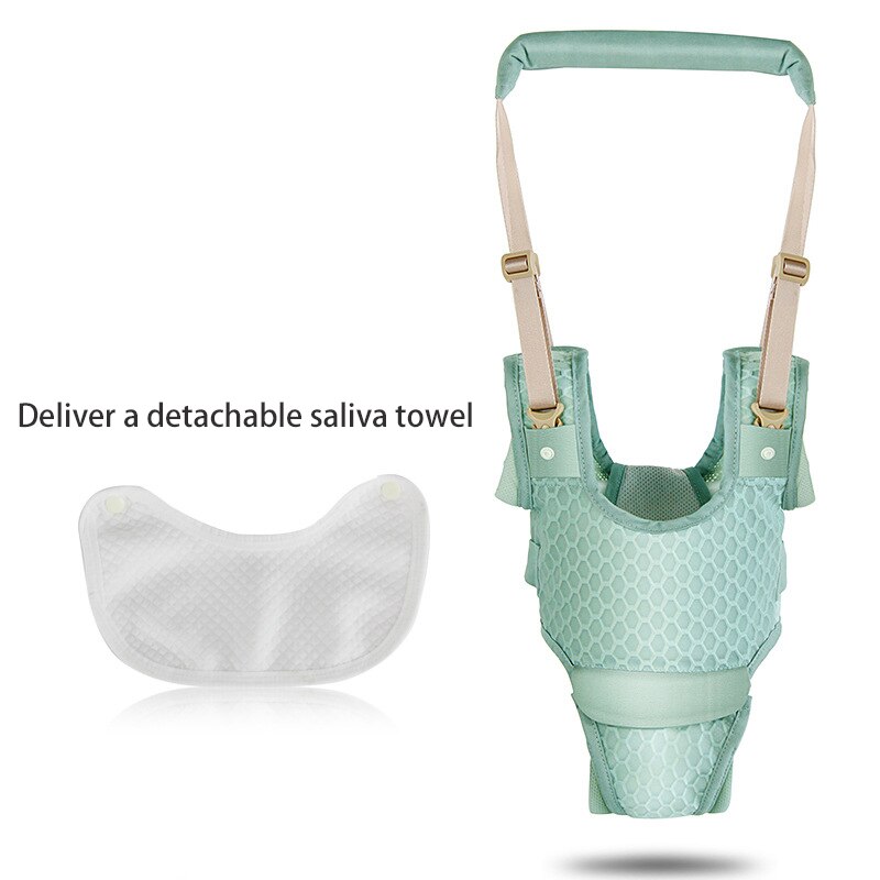 Baby Harnas Aankomst Loopstoeltje Katoen Mesh Kinderen Reins Leiband Rugzak Kids Stok Sling Wandelen Assistant Gordel: green
