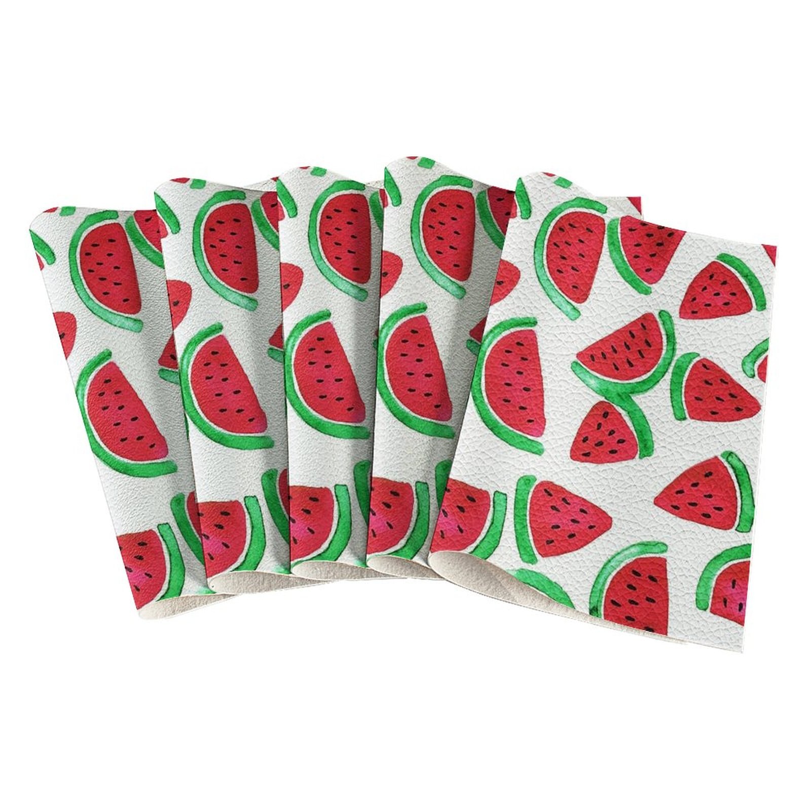 Good-Looking Fruit Printing Lychee Pattern Leather Fabric Hair Accessories Bow Knot Shoes Crafts 22X30cm: Lichee Pattern-7