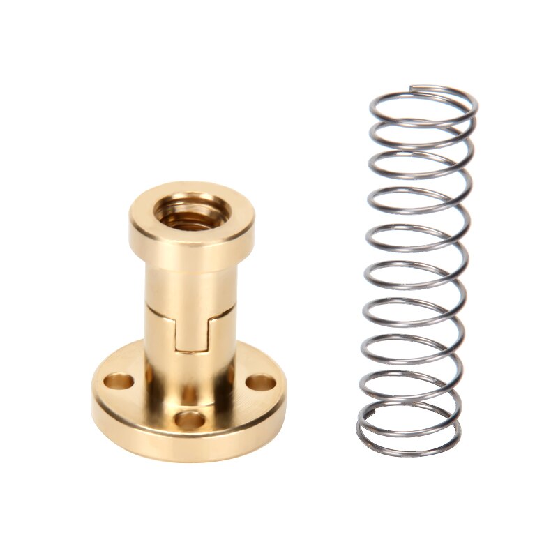 3D Printer POM T8 Anti Backlash Nuts For Lead 2/4/8 mm Threaded Rod Eliminate the gap Spring Loaded DIY CNC Accessories