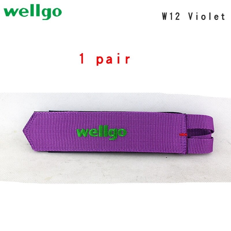 1 paire de sangles de pédale de vélo en Nylon Wellgo, ceinture à Clip d'orteil pour vtt, bande de pédale de vélo de route de montagne, sangle de pédale de cyclisme à engrenage fixe