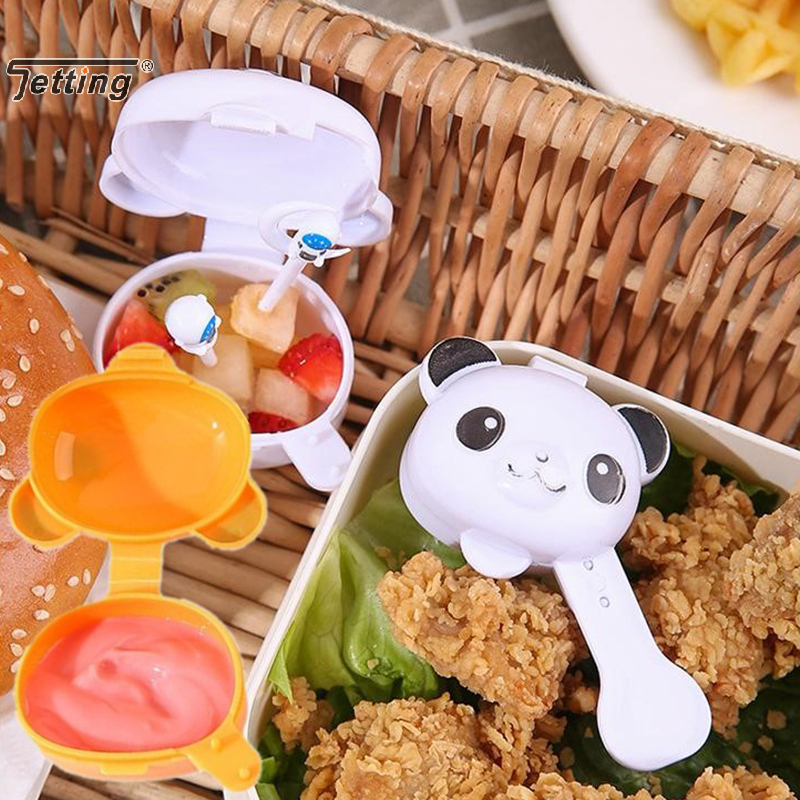 Mini botella dispensadora de condimentos, caja de salsa portátil, aderezo para ensalada de ketchup, contenedor de condimentos, accesorios para fiambrera Bento, 4 Uds.