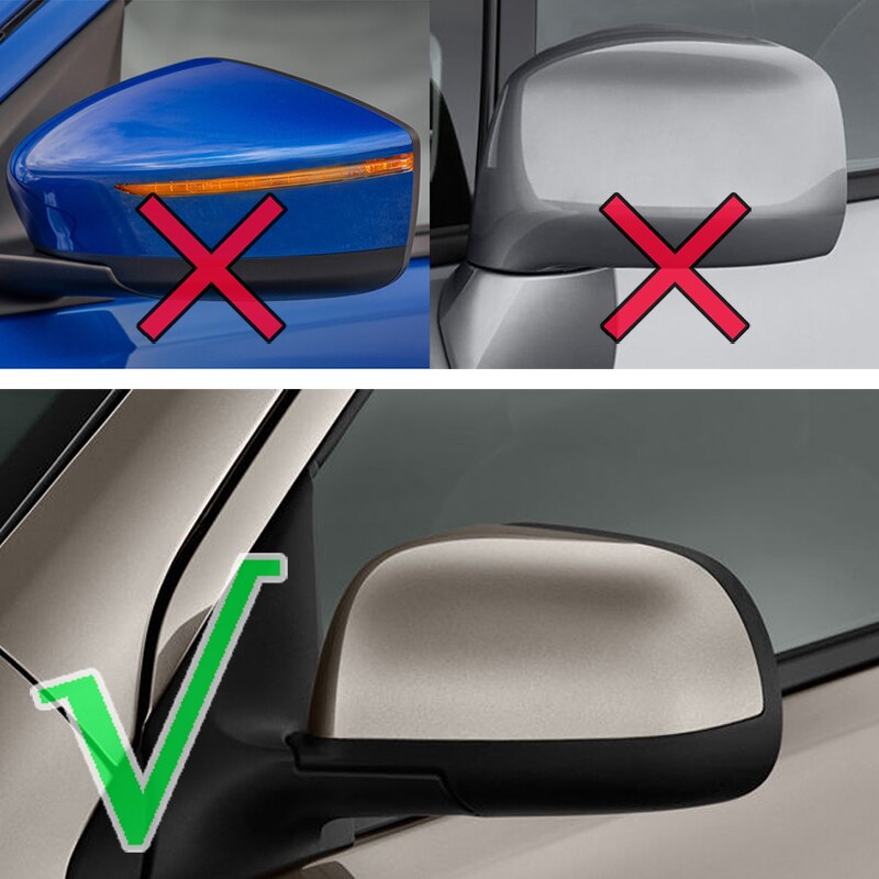 Coque décorative pour rétroviseur de voiture, compatible avec nissan micra, march  k13, versa, almera  n17