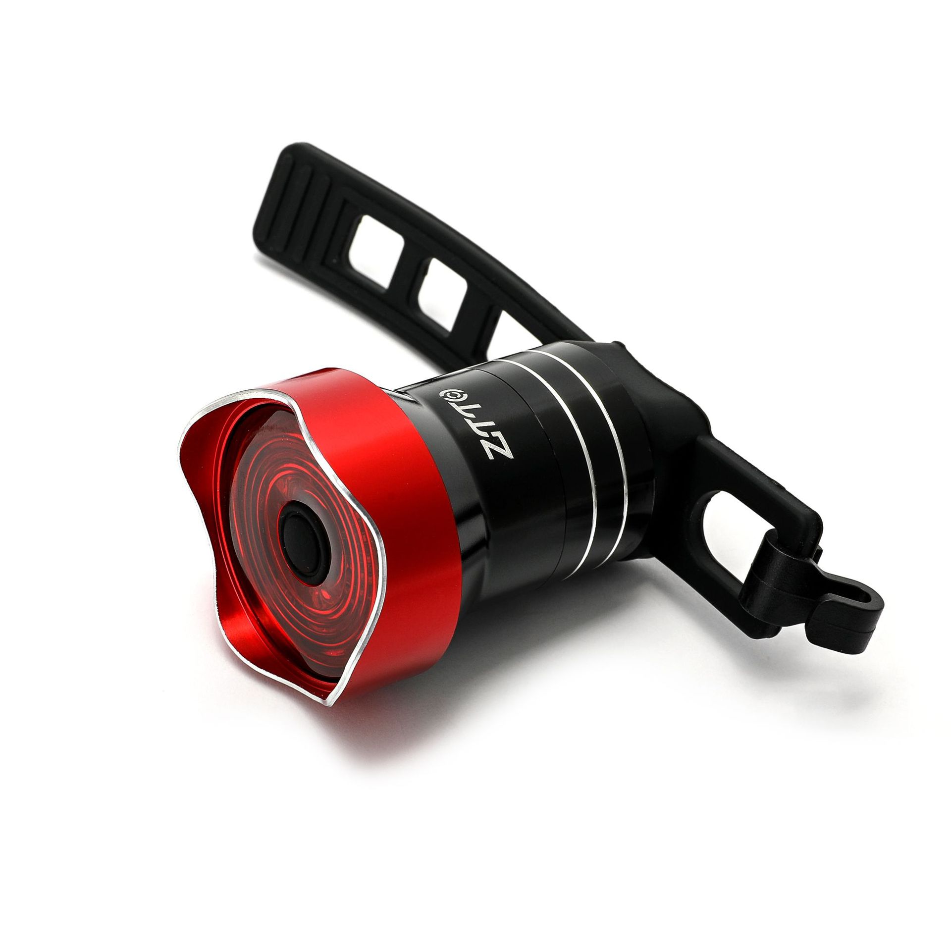 Ztto Mtb Fiets Intelligente Achterlicht Fiets Inductie Licht Nacht Rit Road Usb Opladen Fietsen Paardrijden Accessoires: Black-red