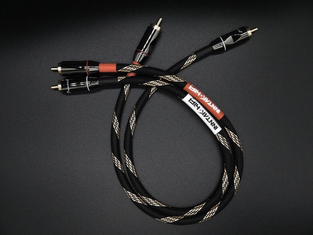 2 Stks/paar 4N-OFC Professionele Audio Grade Rca Kabel/Budweiser Mannelijke Rca Naar Rca Hifi Audio Kabel Voor Versterker Dac tv/0.2M- 5M