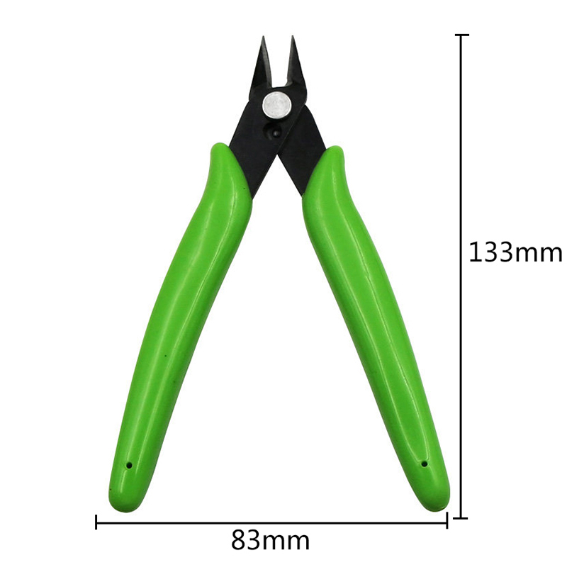 1 Pcs Elektronische Diagonale Tang Wire Cable Cutters Anti-Slip Side Cutters Knipt Flush Nipper Mini Diagonale Tang Hand gereedschap: light green