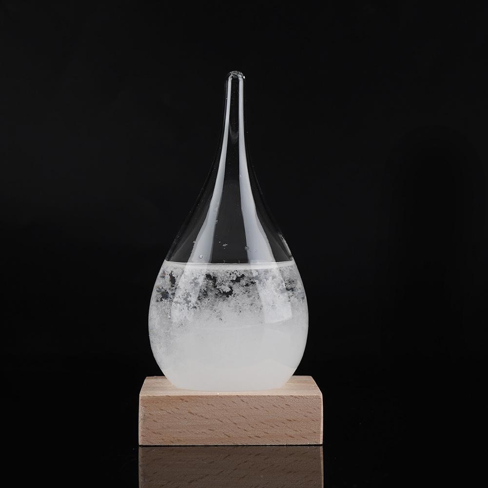 verre tempête en forme de goutte tempête verre bouteille bureau Station météo météo prédicteur météo prédicteur décor à la maison