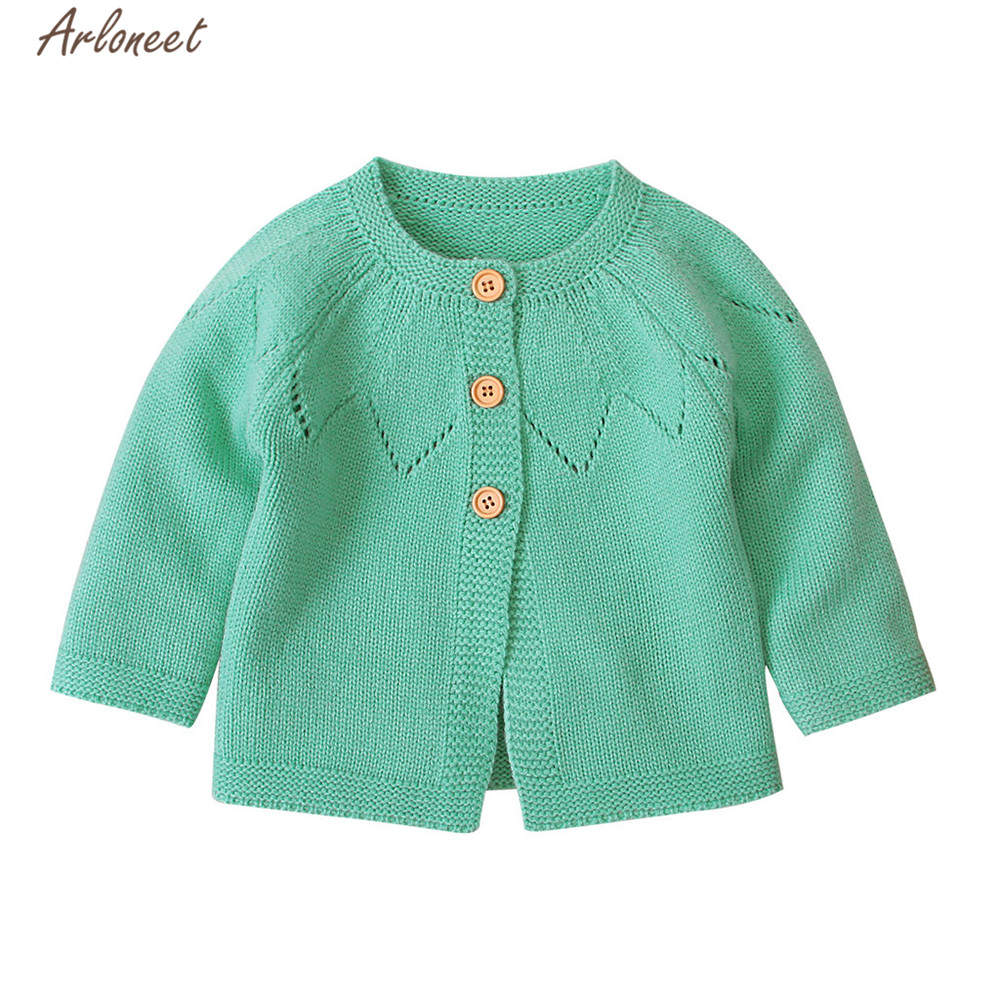 ARLONEET vêtements bébé garçons filles Cardigan Crochet pull printemps automne à manches longues tricot pull manteau