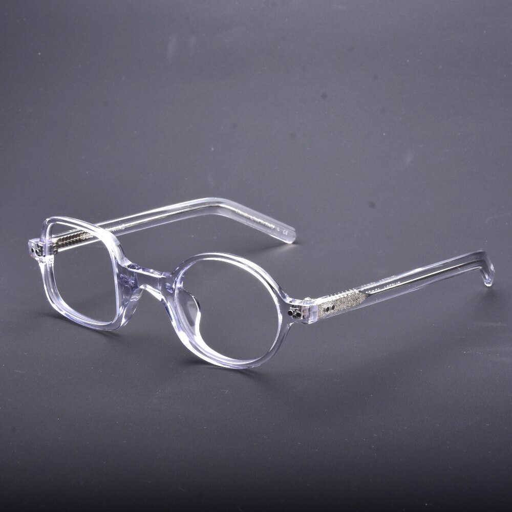 Retro Asymmetrical Round Square Eyeglasses Acetate Frames Glasses Men Women Prescription Spectacles Myopia Reading Eyewear