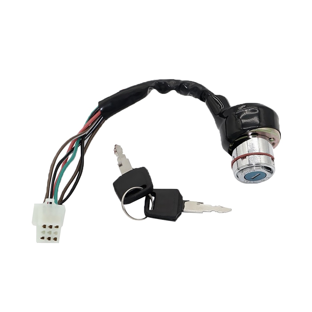 6-Wire Ignition Key Start Switch Set for 150CC 200CC 250CC Pit Quad Dirt Bike ATV Buggy