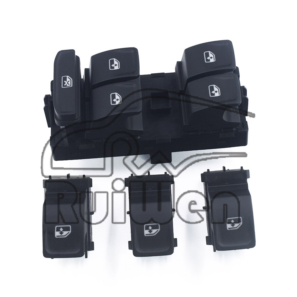 Power Window Switch Control Button 5G0959857A 5G0959855 For VW Passat Tiguan Touran Skoda Kodiq Seat Leon 5G0959857E 5G0959857D: Set