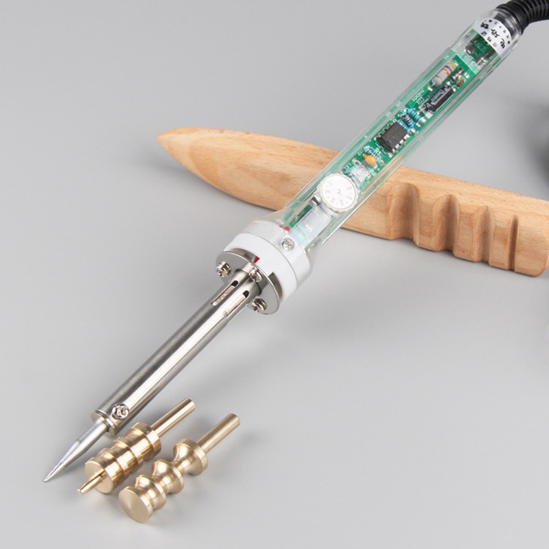 Leather Edge Tools Solid Brass Soldering Iron Marking Creaser Tips Power Edge Slicker Leather Burnisher Tool