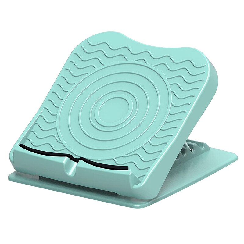 TopTilt Board Portable Slant Board Adjustable Slant 5 Levels Anti Slip Leg Strength Exerciser Yoga Auxiliary Equipment: Cyan Silver Black