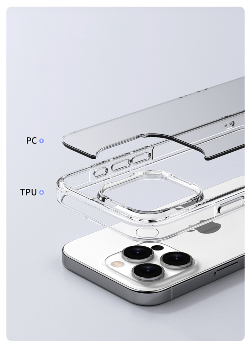 Luxe Hybride Schokbestendig Case Voor iPhone 16 15 14 13 12 11 Pro Max Plus Mini Hard Cover Clear siliconen Soft Shell Dunne Slanke