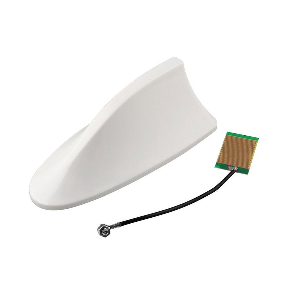 Universal- Auto Hai Antenne Auto Außen Dach Hai Flosse Antenne Signal Schutz Luft Wagen Styling: Weiß