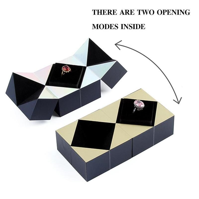 Ring Armband En Puzzel Sieraden Doos Ketting Armband Oorbellen Ring Box Verpakking