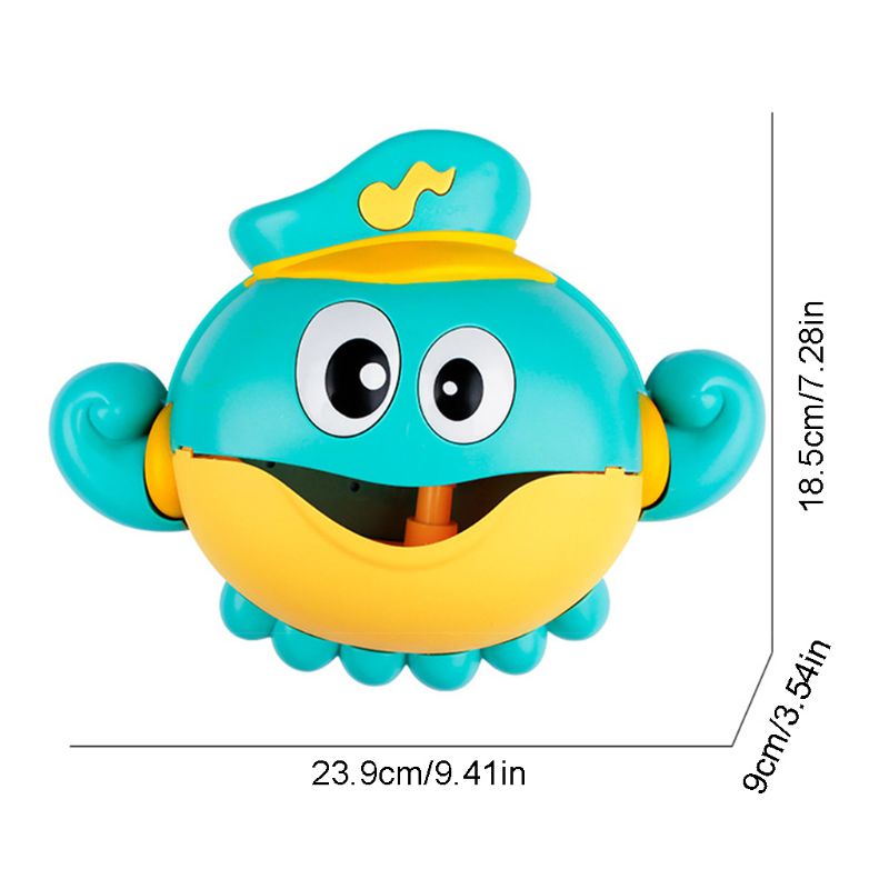 Polpo Macchina Della Bolla con 12 mini Musica Elettrico Bagno di Bolla creatore giocattolo per I Bambini Delle Ragazze Dei Ragazzi