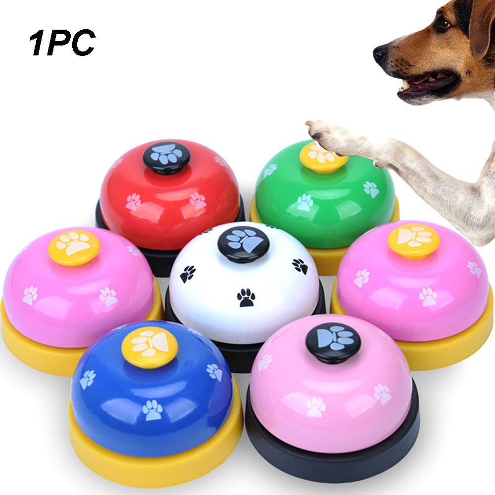 Funny Pet Training Bel Hond Speelgoed Leuke Footprint Ring Kleine Puppy Training Call Bell Diner Trainer Bell