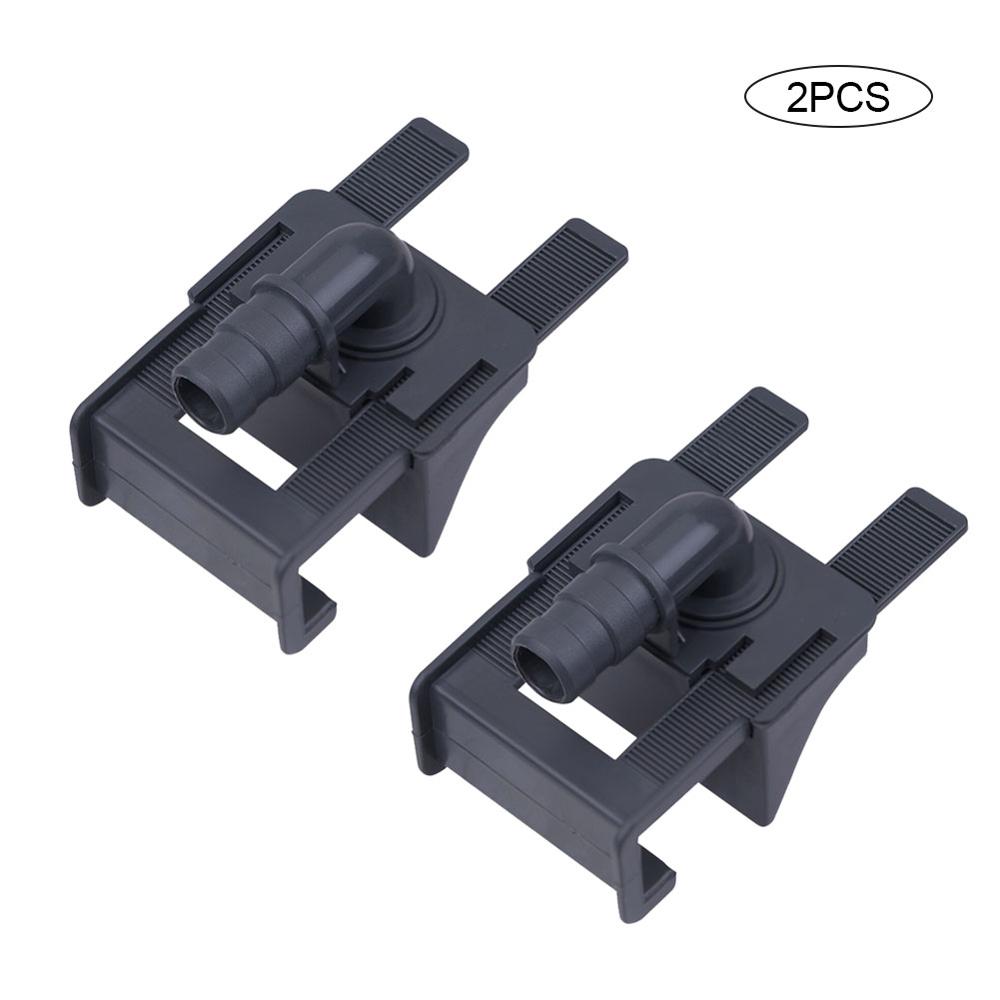 1/2/4Pcs Black Aquarium Tank Water Buisklem Slang Buis Staaf Bevestigingsclip Mount Houder Accessoires aquarium Slang Houder PI669: 2 Pcs