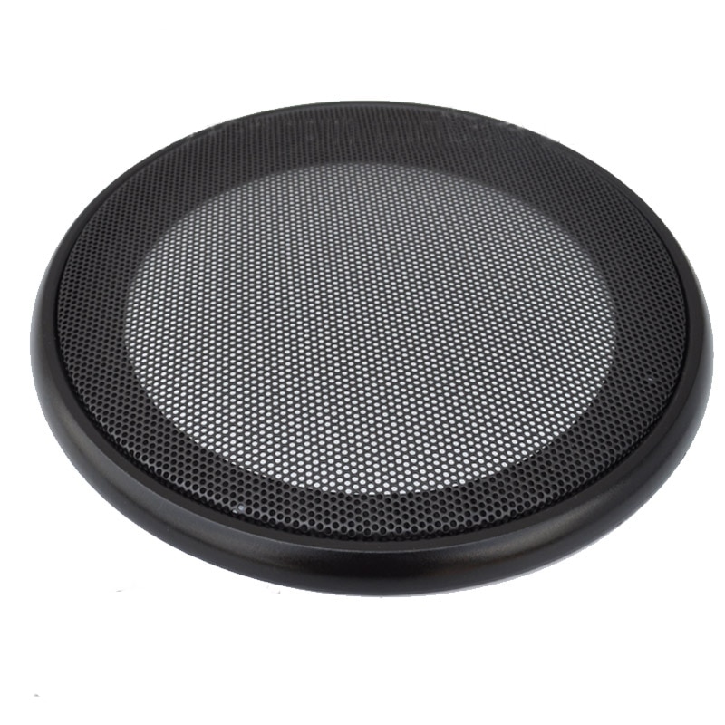 For 4"/5"/6.5"/8"/10" inch Car Audio Speaker Conversion Net Cover Decorative Circle Metal Mesh Grille Protection #Black