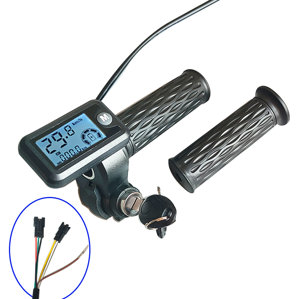 170cm Kabelgreep E-Bike Throttle Voor E-Bike Upgrade Huidige Weergave Hall Meting Snelheid Model Kilometerstand Display
