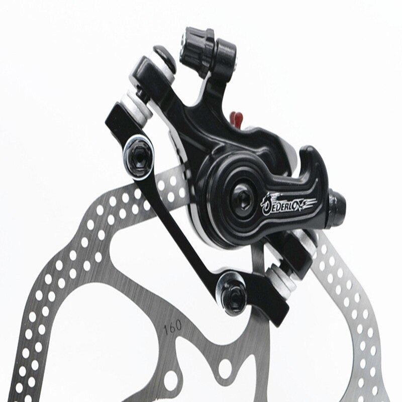 Aluminum Alloy MTB Bicycle Disc Brake Mountain folding Bike Mechanical Caliper Front & Rear Disc Brakes Cycling Double Brake: R  Brake a rotor