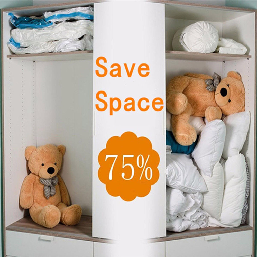 1Pc Vacuum Compressed Storage Bags Space Saving Organizer Bag