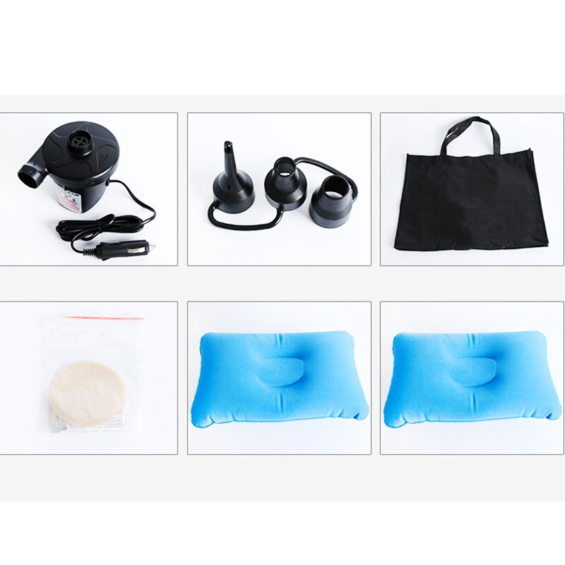 Colchones inflables para viajar en coche, cama universal para asiento trasero, sofá multifuncional, almohada, cojín y colchoneta para acampar al aire libre
