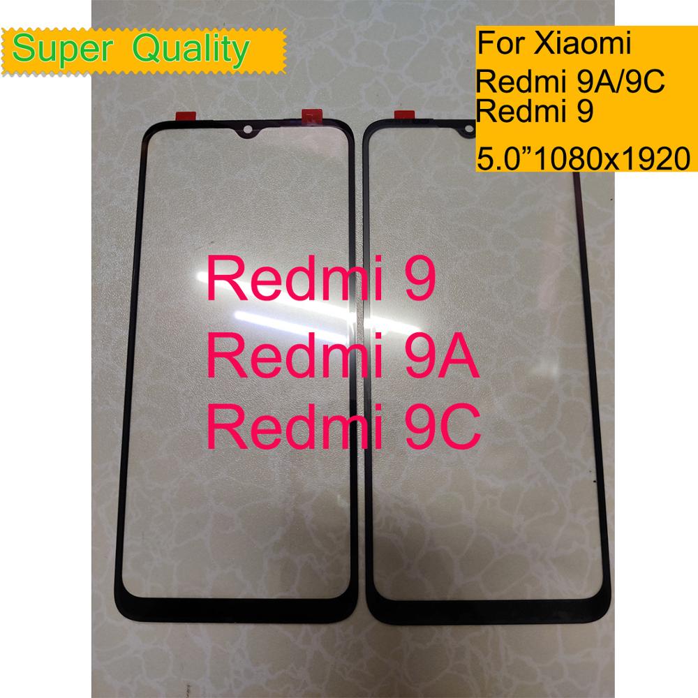 Til xiaomi redmi 9 9a 9c touch screen panel front ydre glas linse til redmi 9a front glas touch screen udskiftning