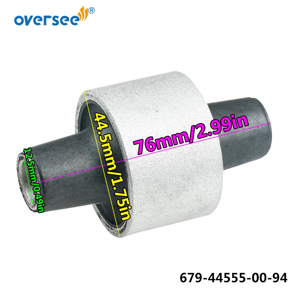 Soporte de goma lateral inferior para Motor fueraborda Yamaha, 679-44555, 40HP, E40G, 40J, 40V, 679-44555-00-94