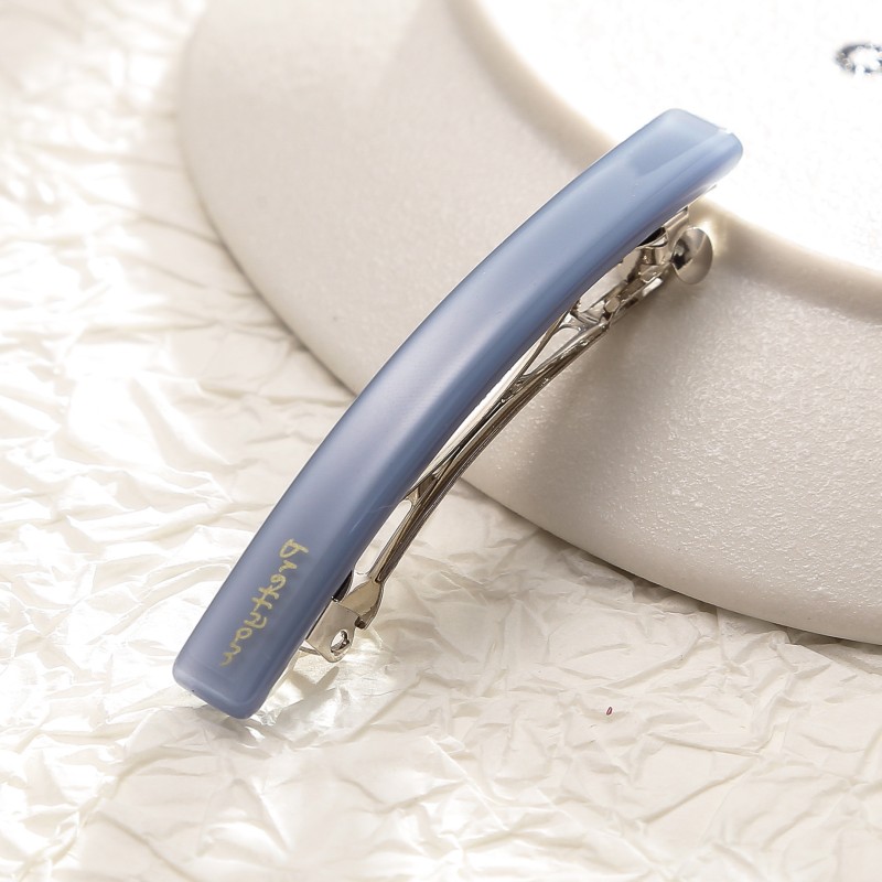 Horquillas finas de 6cm, pinzas para el cabello francesas de primavera para moño, accesorios para el cabello de peluquería azul a la para niñas y mujeres: Azul