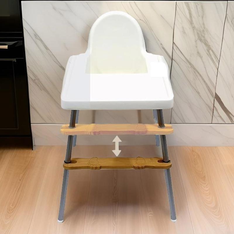 High chair footrest, adjustable baby high chair footrest, baby high chairs pedal, high-hair accessory, rounded corners