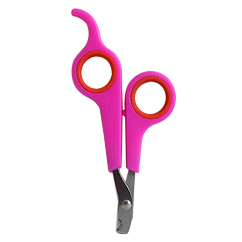 Rvs Hond Puppy Kat Nagelknipper Hond Kat Schaar Hond Kat Grooming Tool Trimmer Nail: pink and red