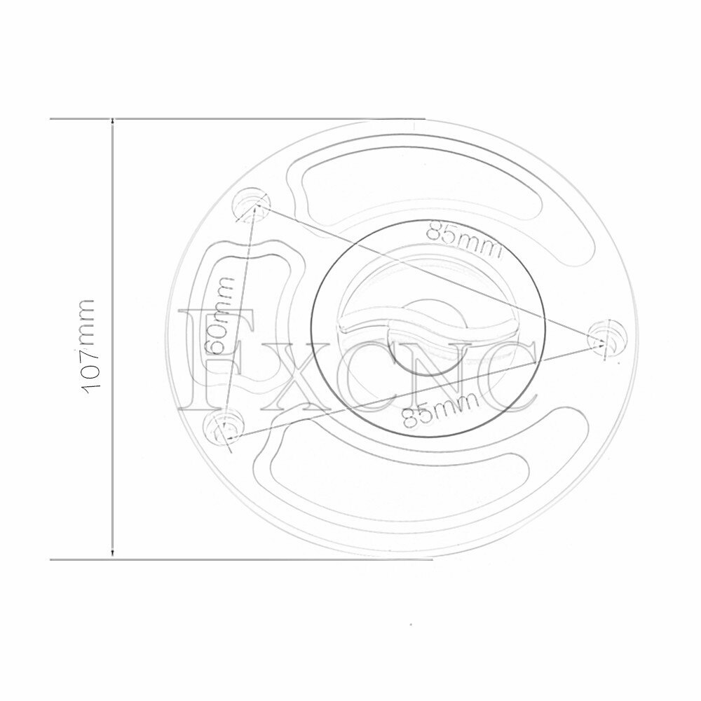 OUMURS Keyless Gas Fuel Tank Cap For Suzuki GSXR600/750/1000, SV650, SV1000 & More