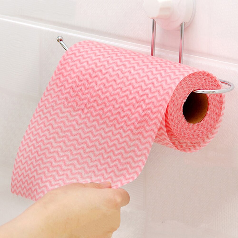 Paño de limpieza desechable para cocina y baño, paño de tela no tejida, 50 Uds. Por rollo