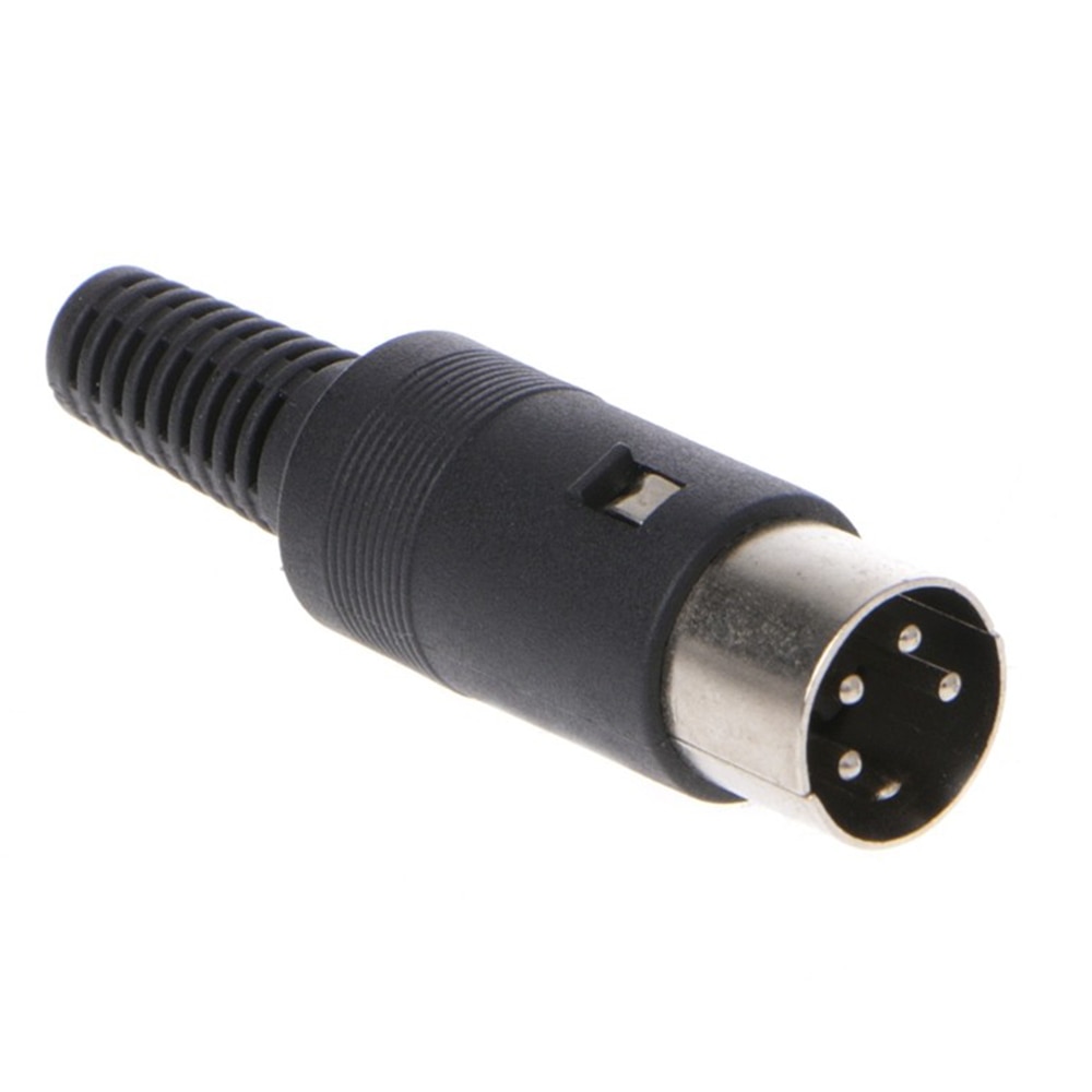 10PCS 5 Pin DIN Plug Male Connector Jack with Plastic Handle Keyboard Cable Adapter Connector