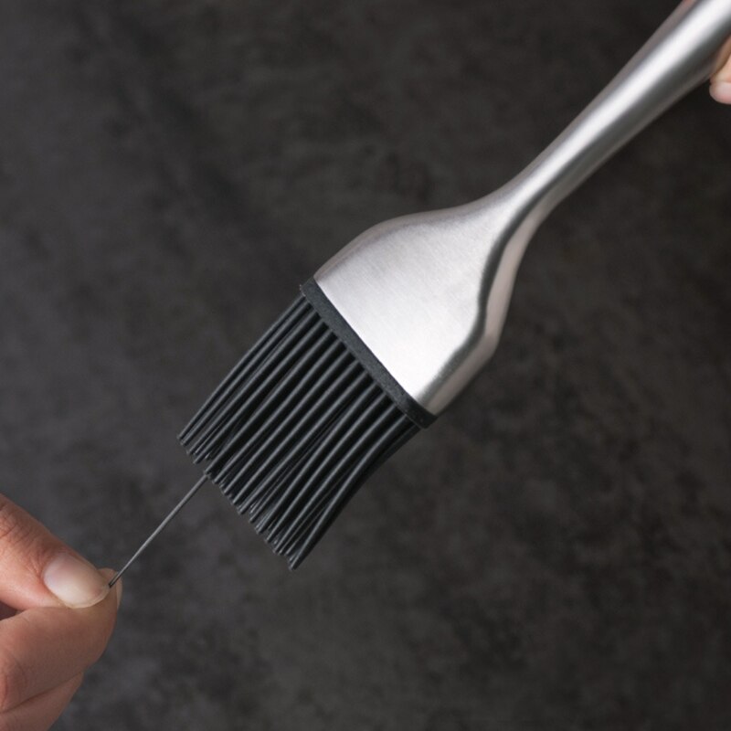 Portable Heat Resistant Barbecue Basting Brush Pastry Stainless Steel BBQ Outdoor Grill Gadget with Power of Steam DIY Accessori