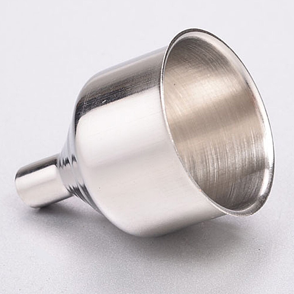 Stainless Steel Wine Funnel Hip Flask Funnel Small Stainless Steel 38mm Funnel Mini Flagon Funnel Kitchen Bar Tool