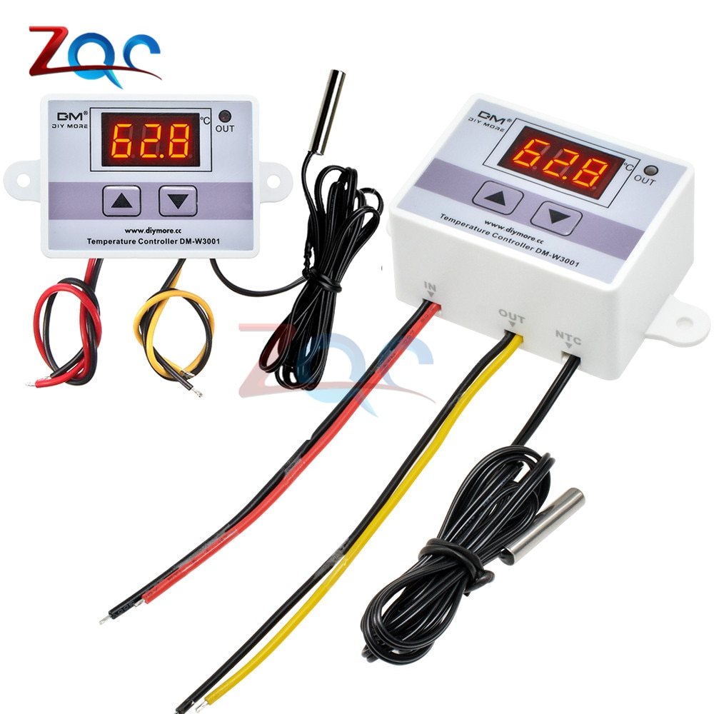 W3001 110V 220V 12V 24V Digital Temperature Controller Thermostat Thermoregulator Aquarium Incubator Water Heater Temp Regulator