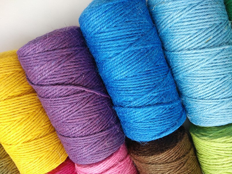 100m Natural Jute Twine Canvas String Hemp String Wedding Party Winding Threads dd Laces DIY Thread